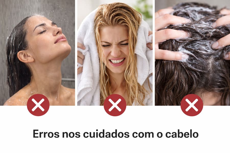 Erros comuns nos cuidados com o cabelo que você deve evitar