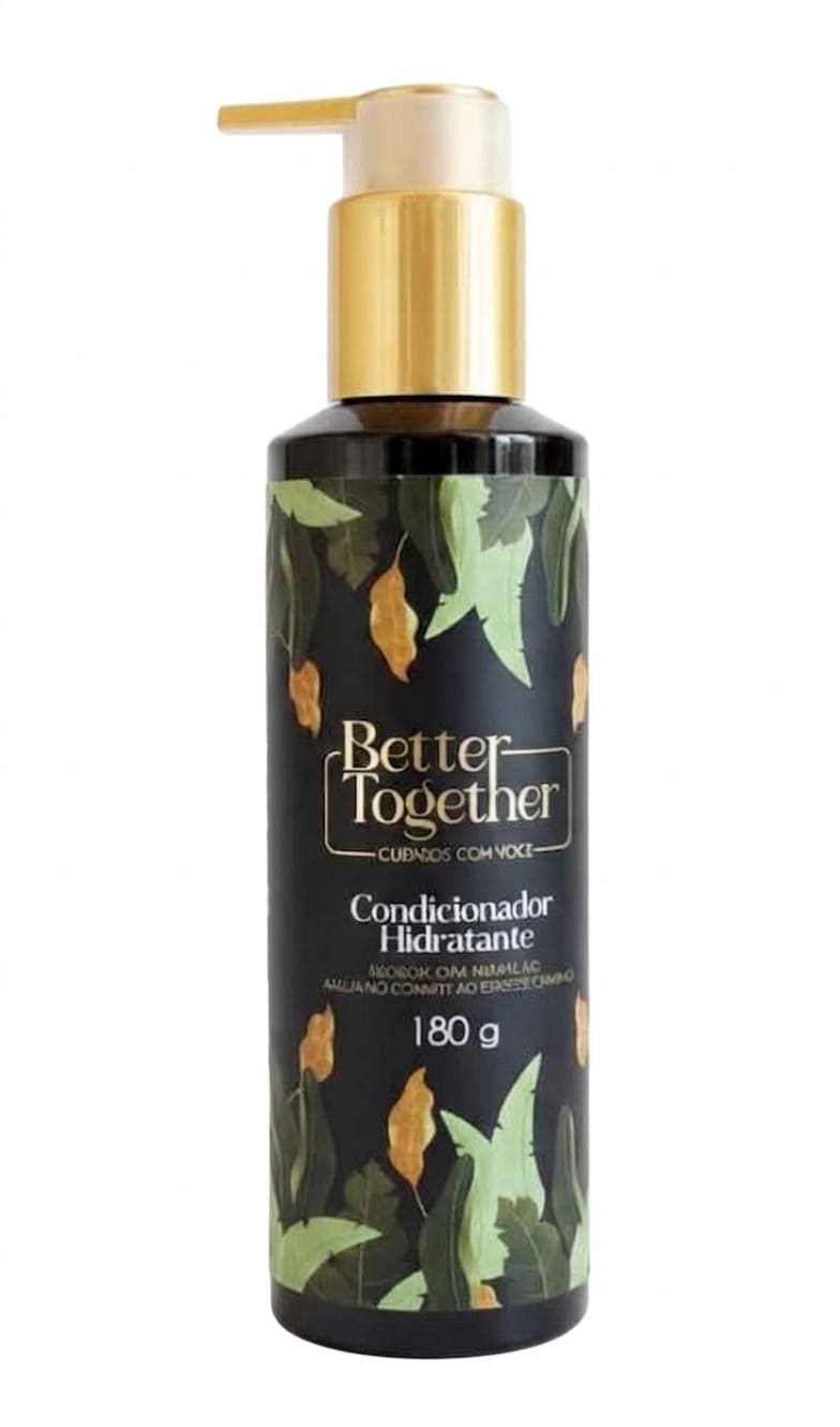 Better Together Condicionador Hidratante Vegano, Cruelty Free, Nutrição Profunda e Brilho Sedoso, 180ml